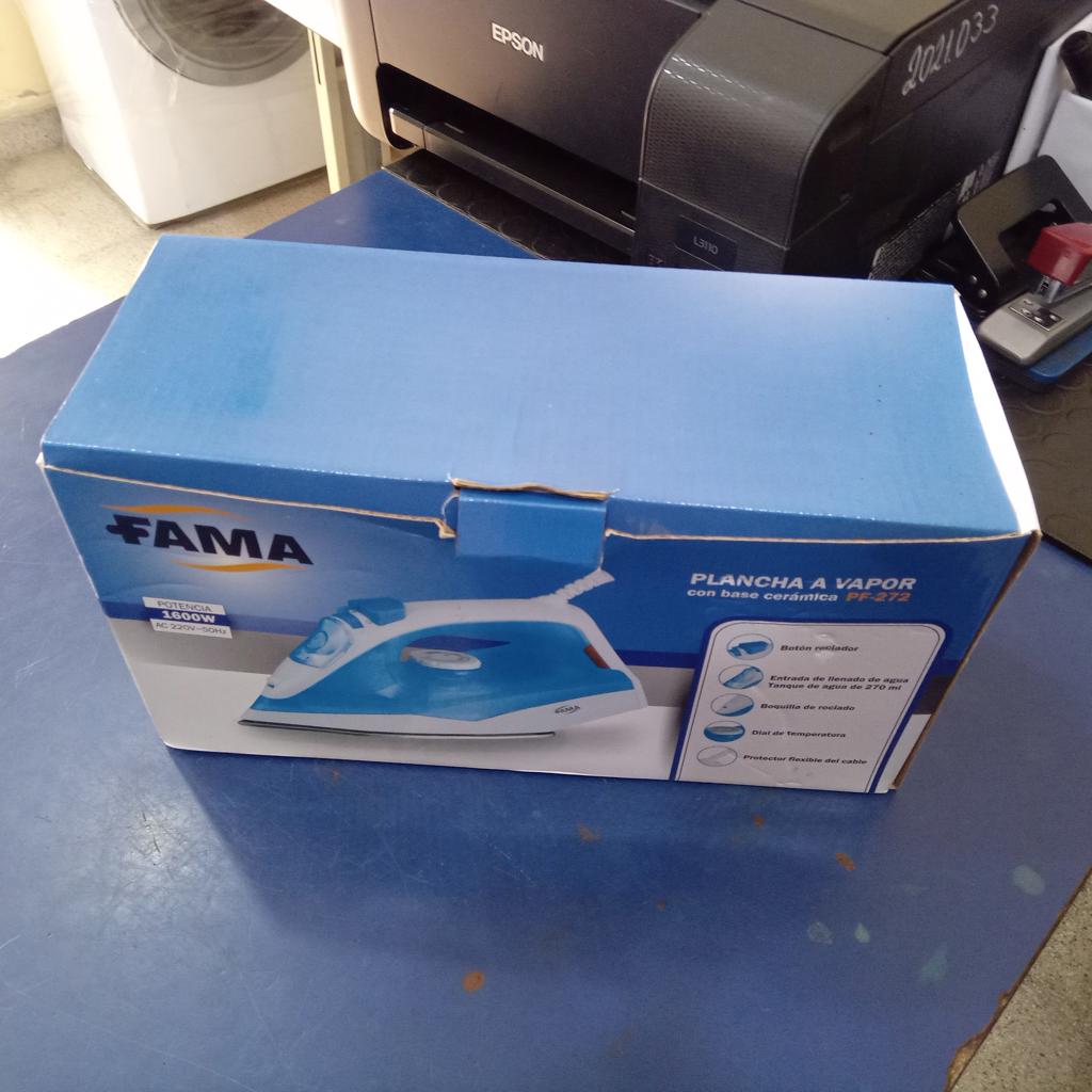 Plancha Electrica Marca Fama Modelo Pf-278 Usado En Buen Estado Acc 1recipiente