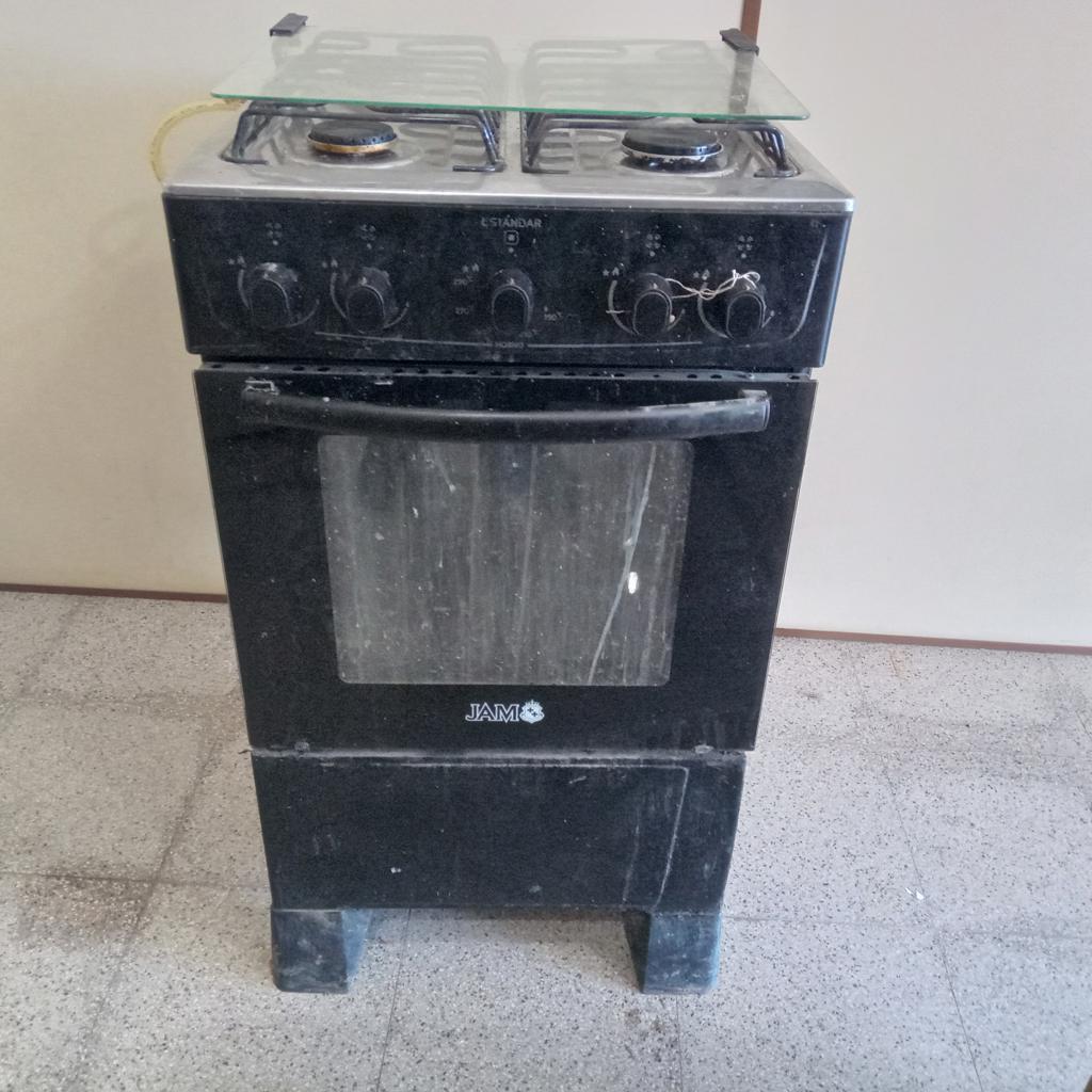 Cocina A Gas Marca Jam Modelo Coliseum Usado Con Desgaste Acc Manguera Conexion