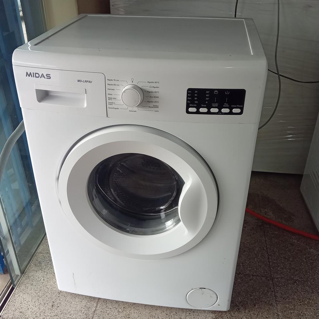 Lavarropas Cap 8 Kg. Marca Midas Modelo Md-Lrf8v Usado En Buen Estado Acc Manguera Carga /Descarga