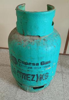 Garrafa Cap 10 Kg. Marca Copesa Gas Usado En Buen Estado Color Verde Acc No Tiene