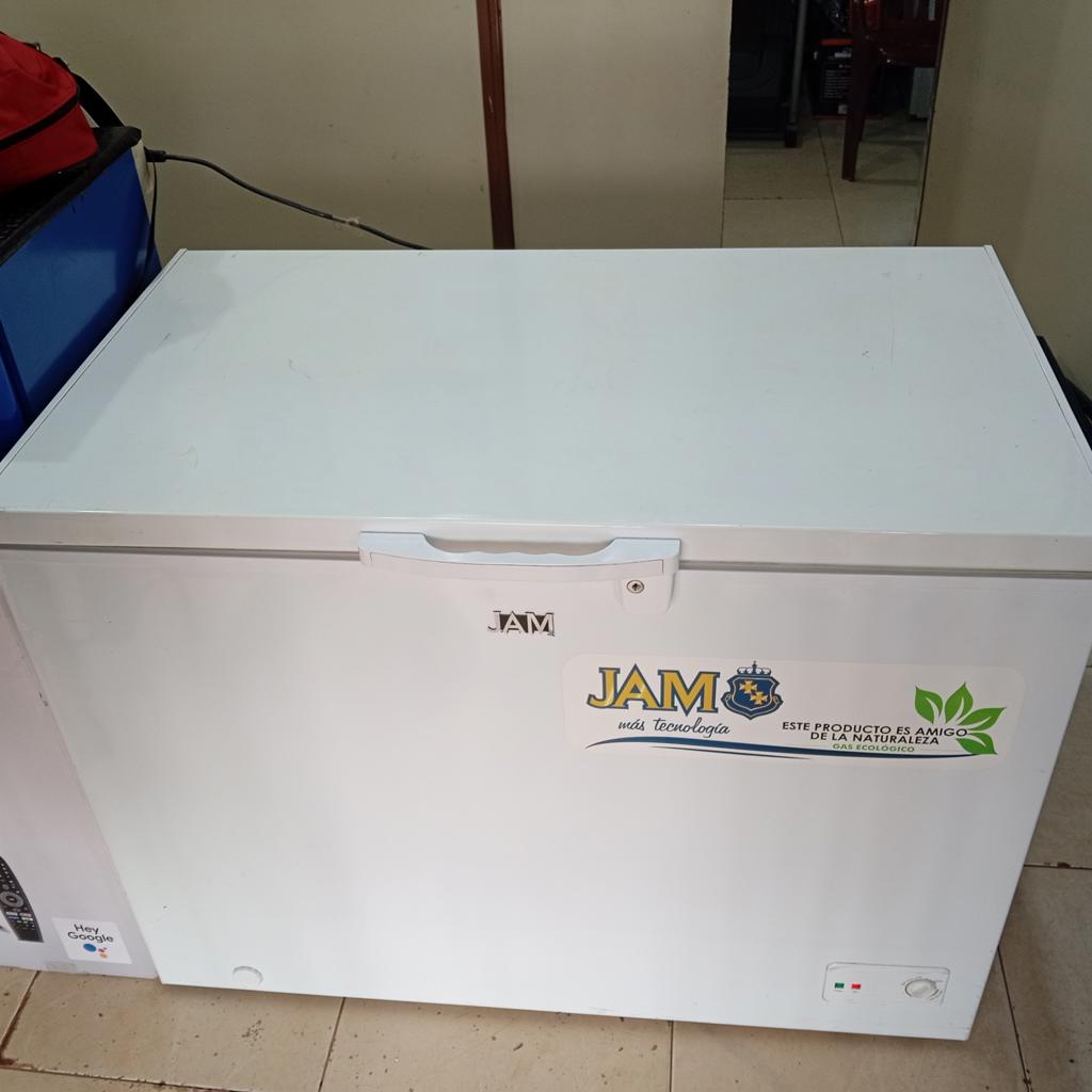 Congeladora / Frezzer Marca Jam Litros 320 Modelo Jams-380c Usado En Buen Estado Acc Canastilla Doble Puerta De Vidrio