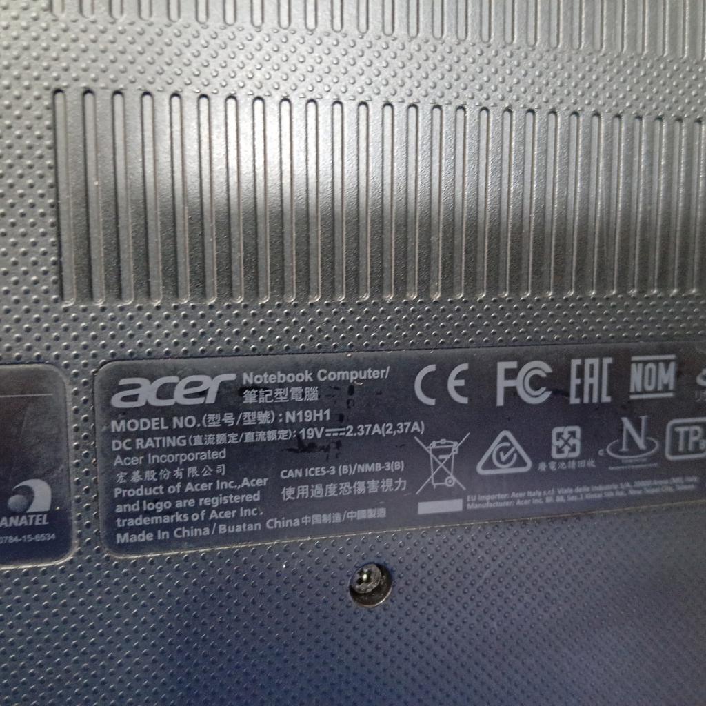 Foto 2 de Notebook Marca Acer Modelo Aspire N19h1 Procesador Celeron N4000c Memoria Ram 4 Gb Disco Duro 465 Gb Generacion 4 Acc Cargador