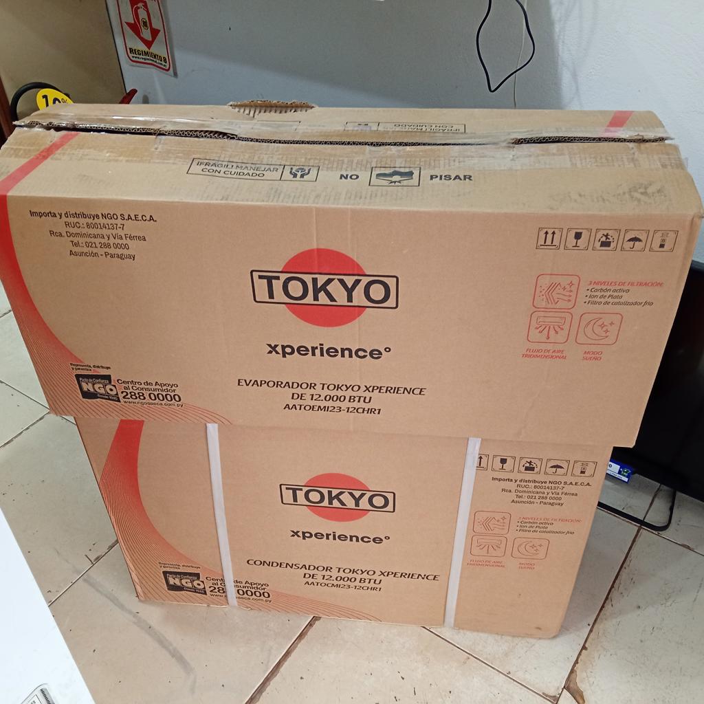 Aire Acondicionado Tipo Split Marca Tokyo Potencia Btu 12.000 Con Kit Instalacion Con Control Modelo Aatoemi23-12chr1 Nuevo Sin Uso Con Caja Acc Kit De Instalación Completa