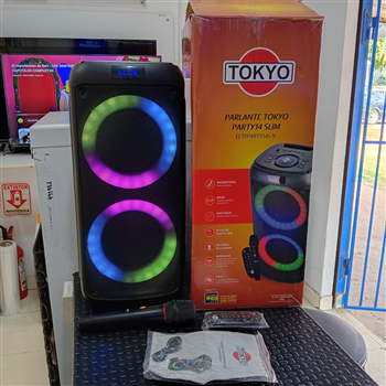 Caja De Sonido Amplificada Marca Tokyo Modelo Eltpparty14s-N Con Control Usado En Buen Estado Acc MicrofonoCable Usb
