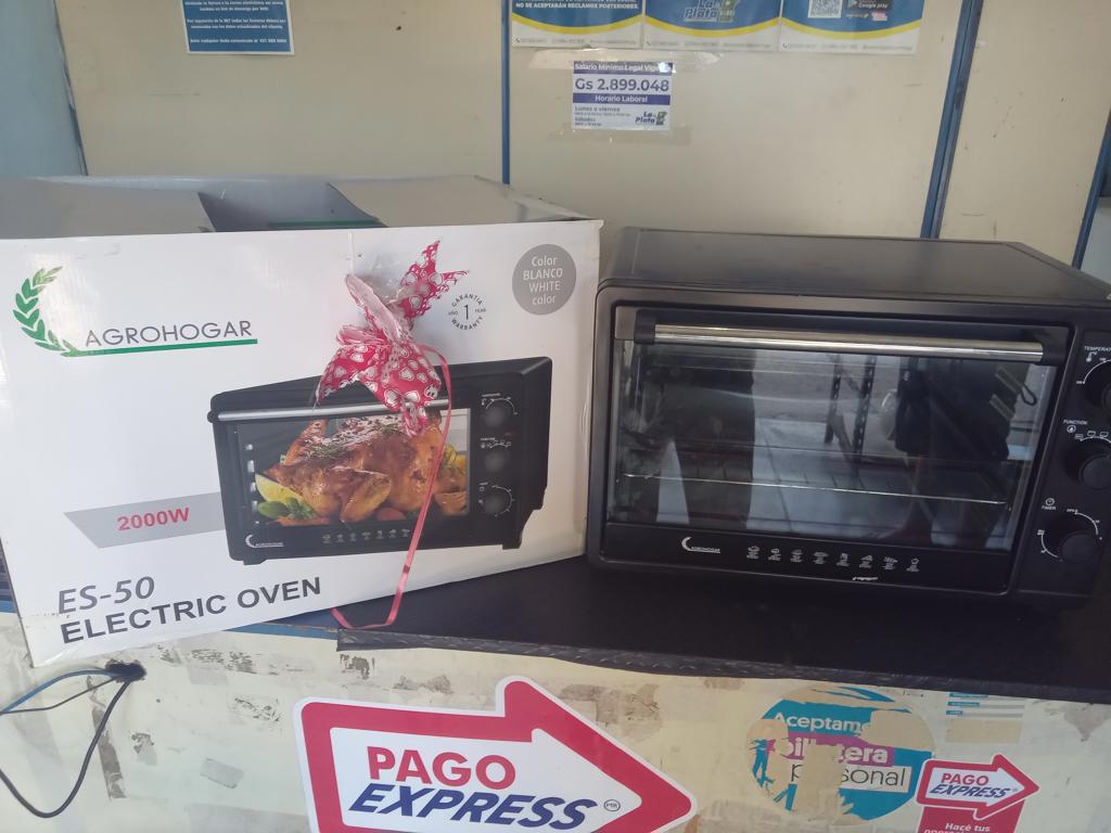 Horno Marca Agrohogar Litros 50 Modelo Es-50 Usado En Buen Estado Acc 1 Parrilla1 Asadera