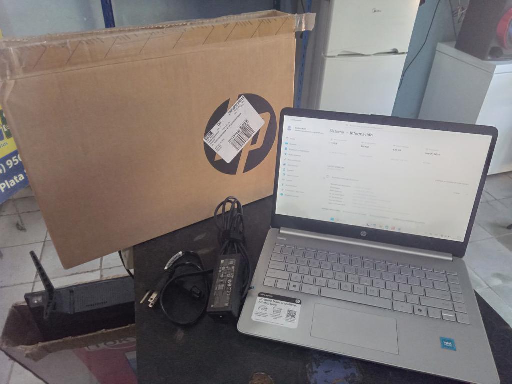 Notebook Marca Hp Modelo 14-Dq6011dx Procesador Intel N150 Memoria Ram 4 Gb Disco Duro 118 Gb Generacion No Tiene Acc Cargador