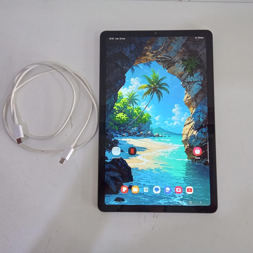 Tablet Marca Samsung Modelo Galaxy Tab S6 Lite Usado En Buen Estado Con Con Cable Usb C Acc No Tiene