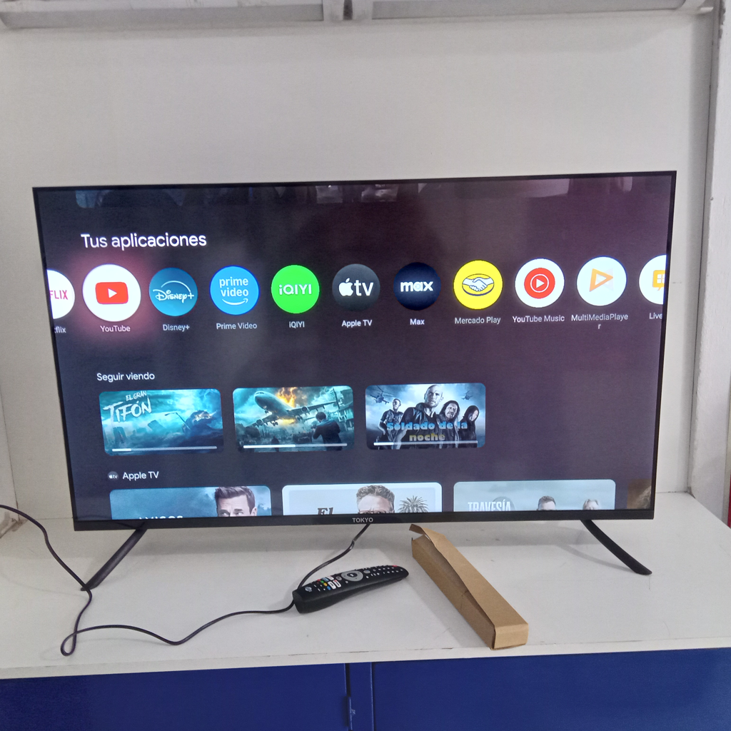 Televisor Led Smart De 43 '' Marca Tokyo Modelo Tvtokff43gtv Con Control Usado En Buen Estado Acc Par De PatitasCable CorrienteSoporte Pared