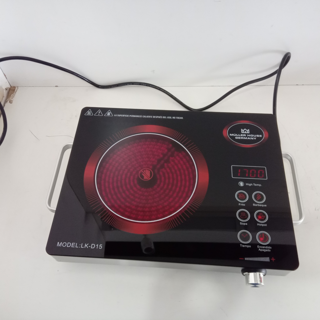 Cocina Electrica Tipo Vitroceramica Marca Mueller House Germany Modelo Lk-D15 Nro Nuevo Sin Uso Acc Con Cable Power