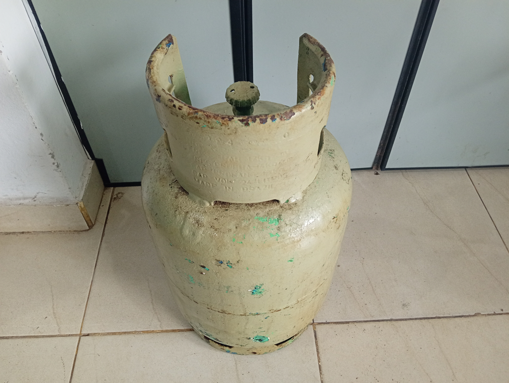 Garrafa Cap 10 Kg. Marca No Tiene Usado Con Desgaste Color Repintado Verde Claro Acc No Tiene