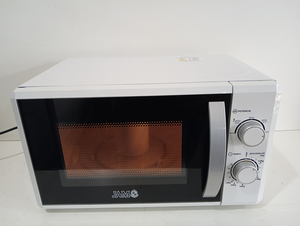 Microondas Marca Jam Modelo Mb720jay Usado En Buen Estado Acc Plato De Vidrio Giratorio