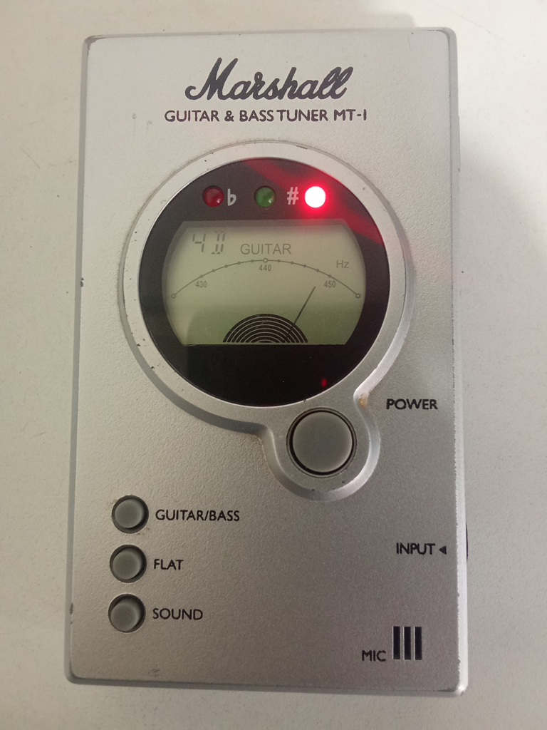 Afinador Para Guitarra Marca Marshall Modelo Mt-1 Usado En Buen Estado Acc No Tiene