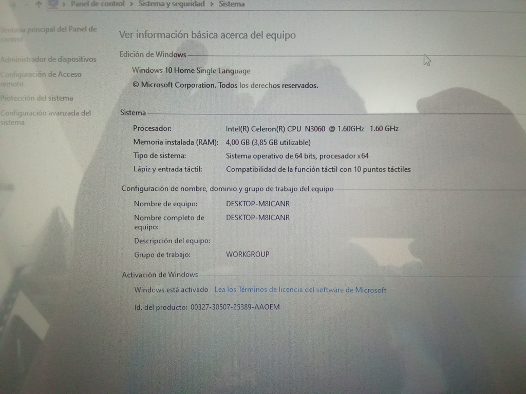 Foto 3 de Notebook Marca Hp Modelo Rtl8723be Procesador Celeron Memoria Ram 4 Gb Disco Duro 500 Gb Generacion 3 Acc MouseCargador
