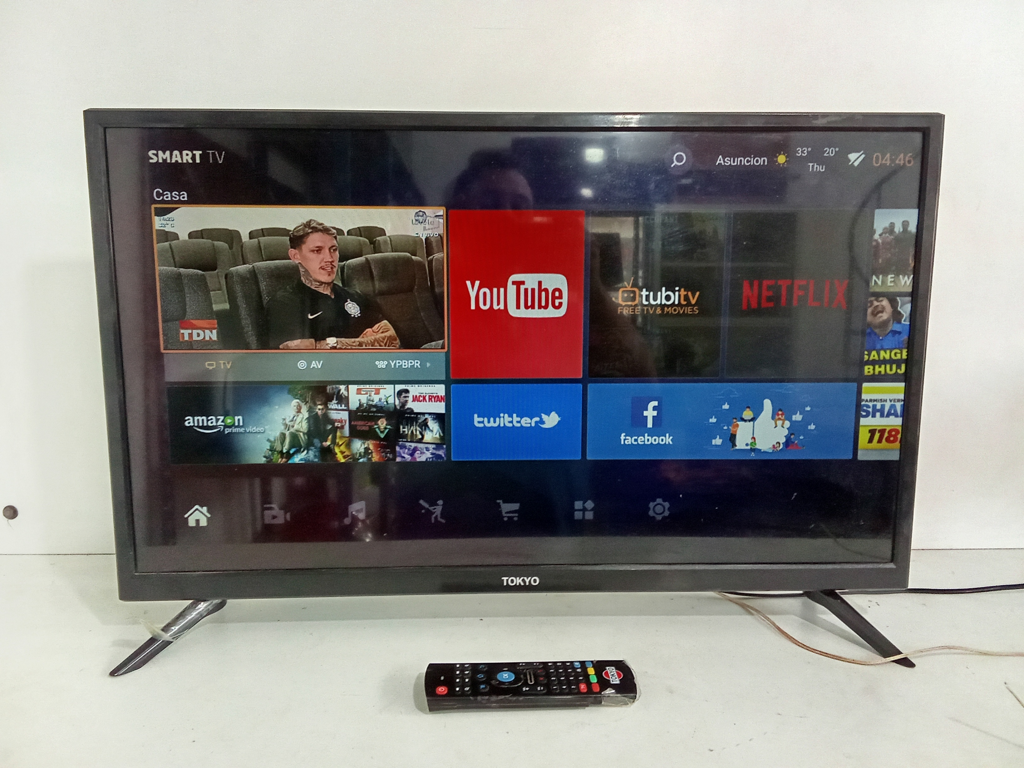 Televisor Led Smart De 32 '' Marca Tokyo Modelo Tvtokh32sm Con Control Usado En Buen Estado Acc PatitasUsbHdmi