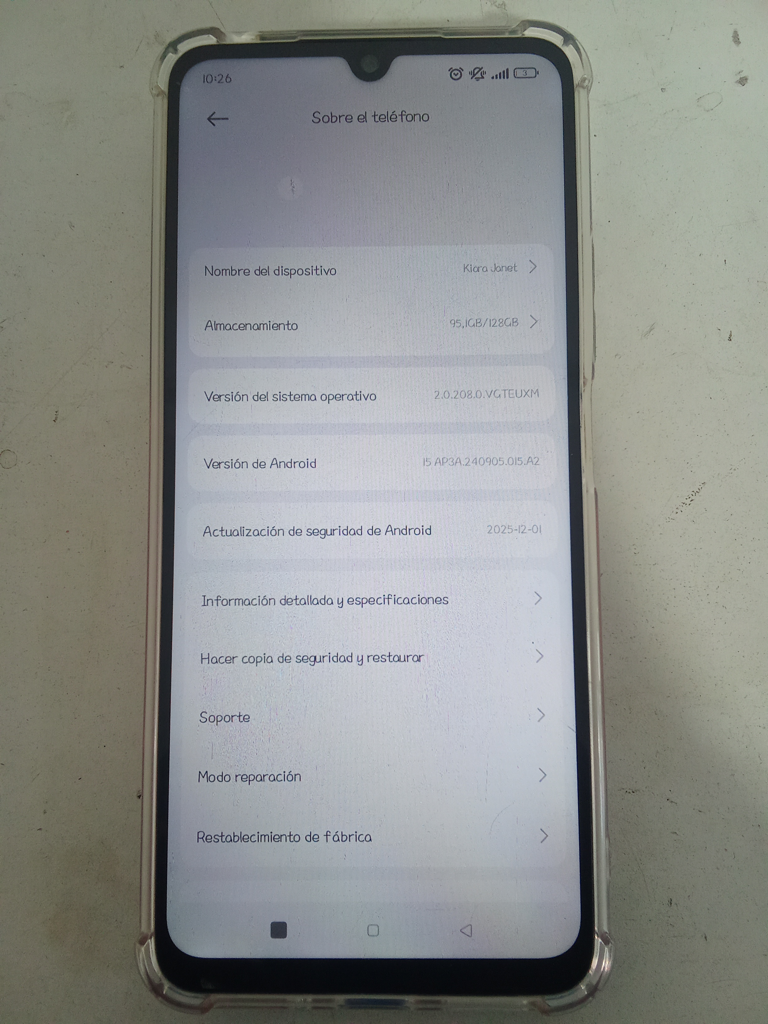 Celular Marca Xiomi Modelo Redmi 14c Memoria Ram 4 Gb Almacenamiento Interno 128 Gb Acc Protector De Silicona