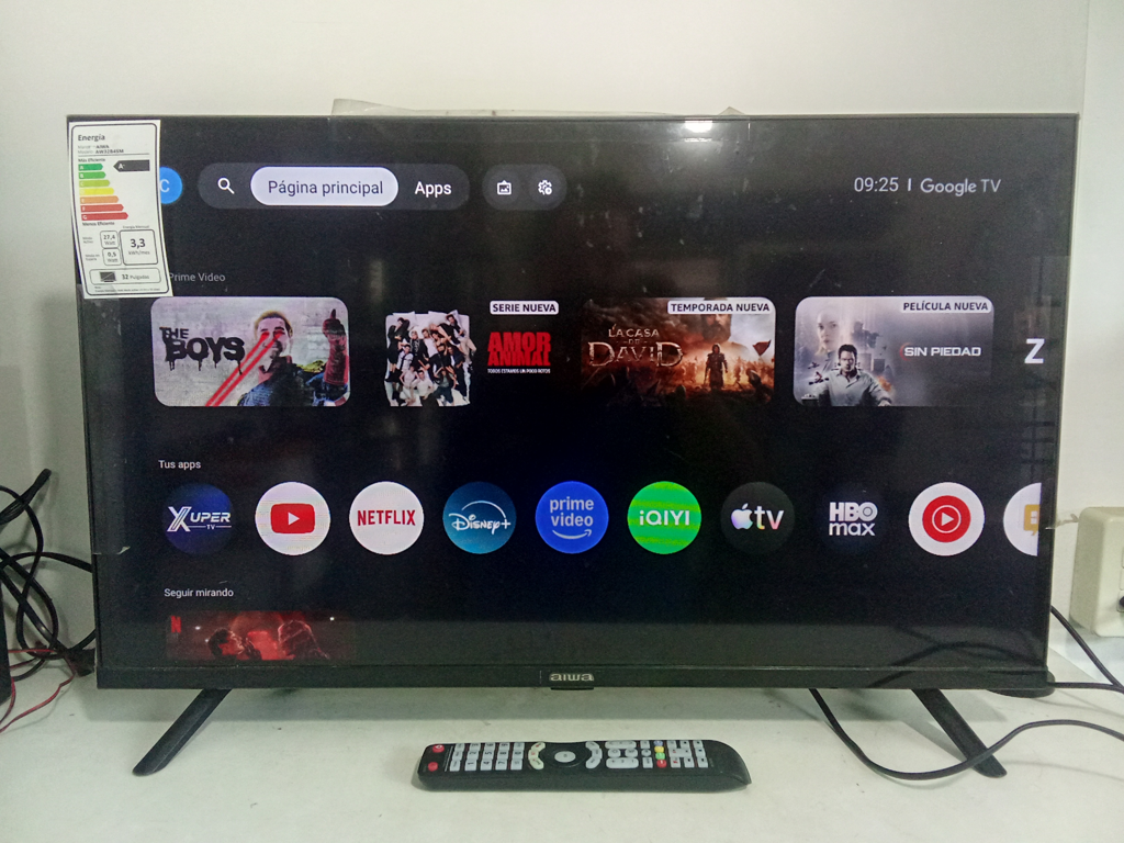 Televisor Led Smart De 32 '' Marca Aiwa. Modelo Aw32b4sm Con Control Usado En Buen Estado Acc PatitasUsbHdmi