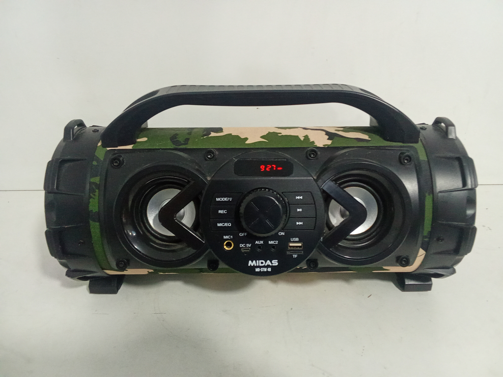 Speaker Potencia Watts No Tiene Marca Midas Sin Control Modelo Md-Stw40 Usado En Buen Estado Sin Caja Acc BtFmAuxUsb