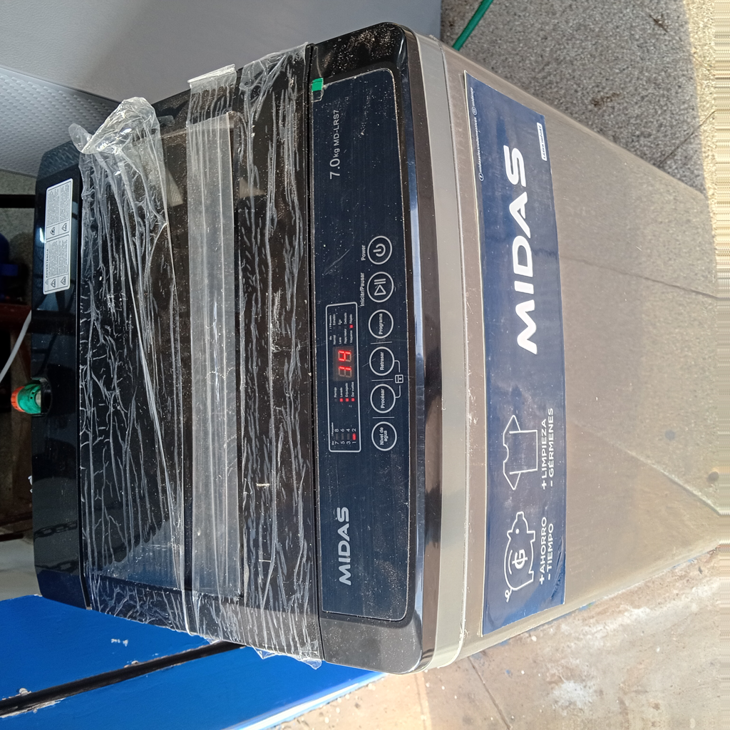 Lavarropas Cap 7 Kg. Marca Midas Modelo Md-Lrs7 Usado En Buen Estado Acc Manguera De Carga Y DescargaCarga SuperiorManual