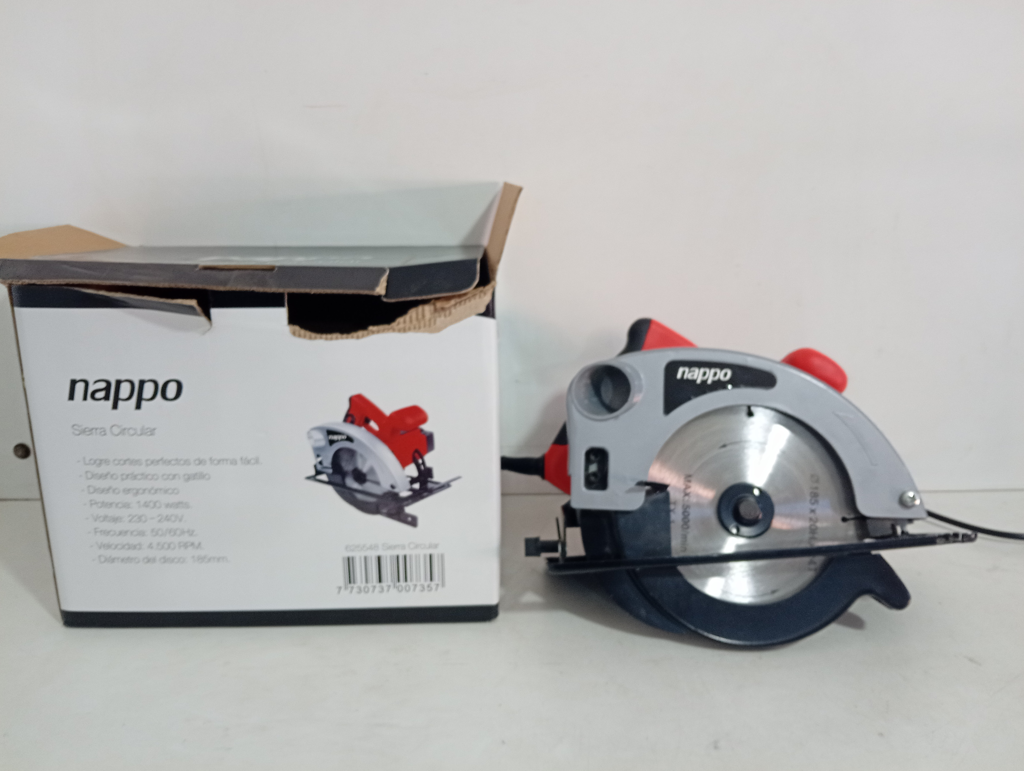 Sierra Tipo Circular Marca Nappo Modelo Cs-02 Nuevo Sin Uso Acc 1 HojaManual