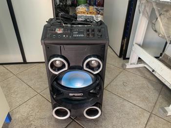 Caja De Sonido Amplificada Marca Speed Modelo Smcp01p Con Control Usadoenbuenestado Acc C/MicrofonoC/Cable PowerC/BtC/Entrada UsbC/Luz Led