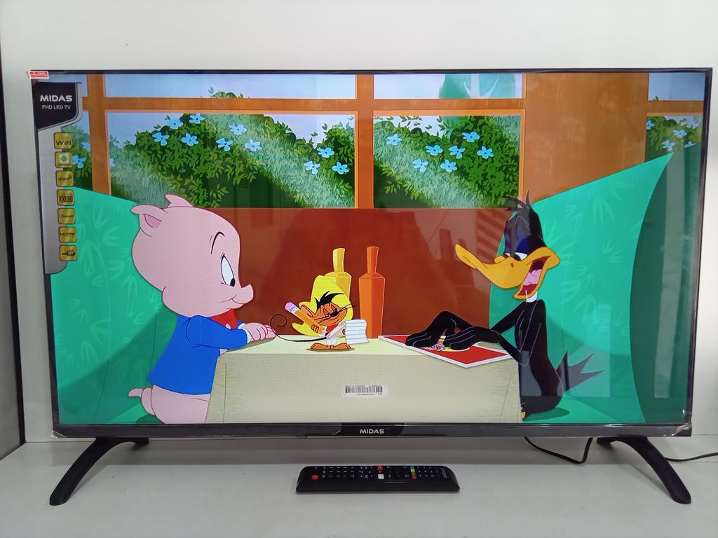 Televisor Led Smart De 42 '' Marca Midas Modelo Md-Smtv42a Con Control Usado En Buen Estado Acc C/2 Patitas De Pedestal