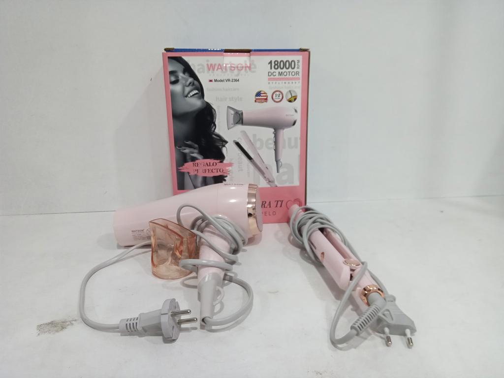 Secador De Pelo Marca Watson Modelo Vr-2364 Usado En Buen Estado Acc C/Planchita