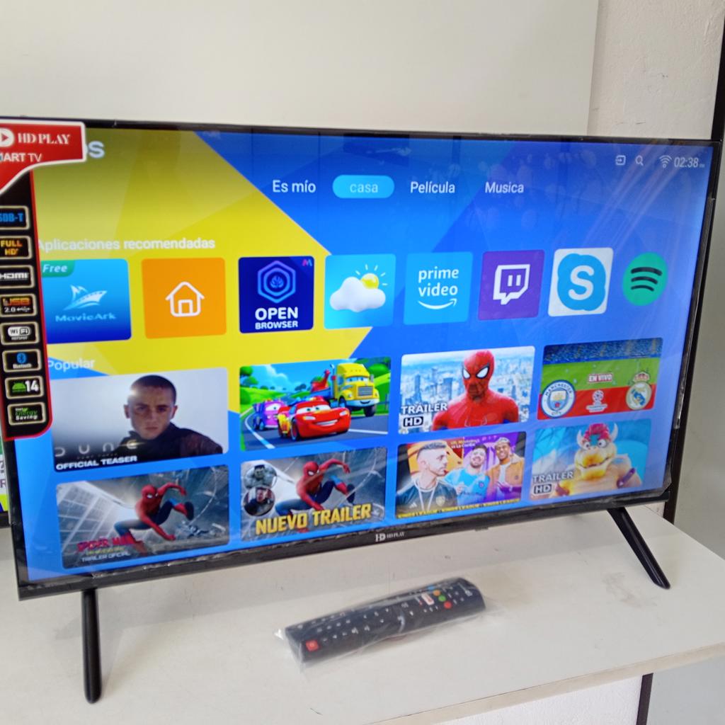 Televisor Led Smart De 32 '' Marca Hd Play Modelo Hdtv-32k Con Control Usado En Buen Estado Acc 2 PatitasCable Power