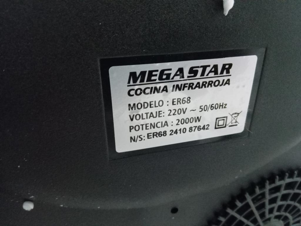 Foto 3 de Cocina Electrica Tipo Inducción Marca Mega Star Modelo Er60b Usado En Buen Estado Acc No Tiene