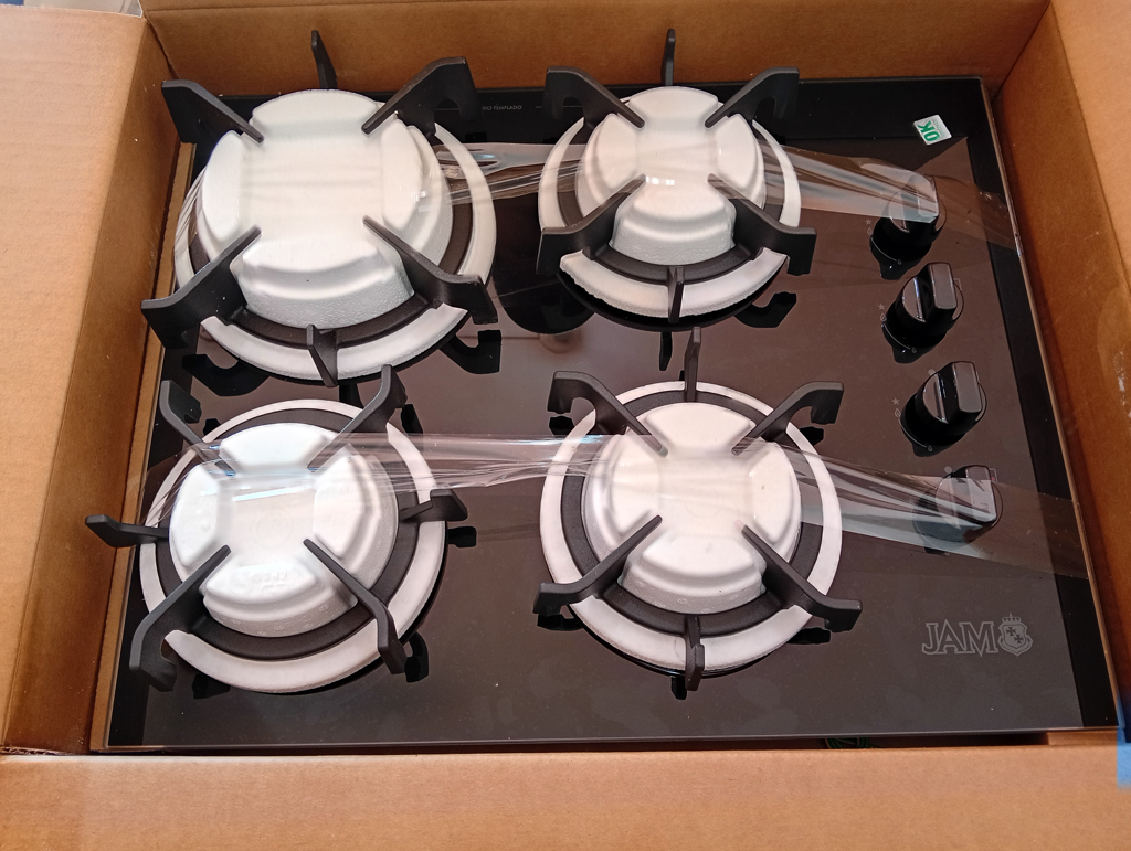 Cocina Electrica Tipo Vitroceramica Marca Jam Modelo Gas 4q Nuevo Sin Uso Acc 4 Quemadores