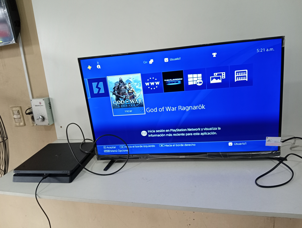 Juego Electronico Ps4 Marca Sony Modelo Cuh-2215b Disco Duro 872 Gb Con Control Sin Caja Usado En Buen Estado Acc Cable CteCable Hdmi