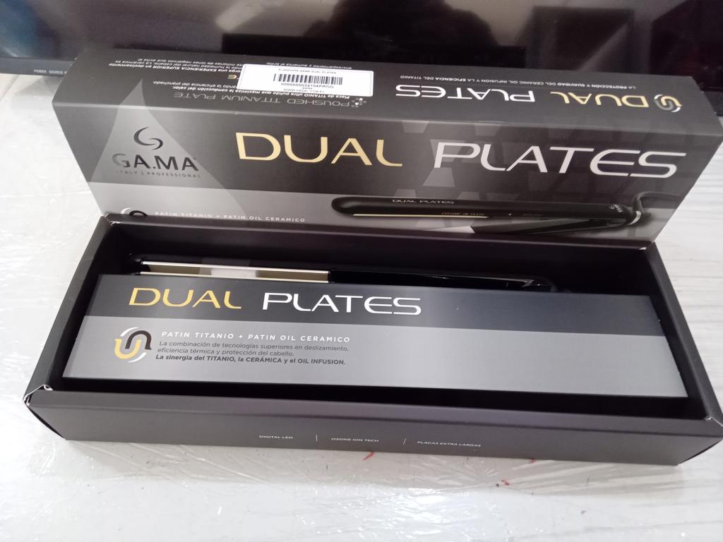 Planchita Para Cabello Marca Gamma. Modelo Dual Pilates Nuevo Sin Uso Acc En Caja