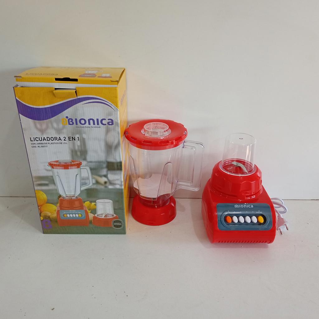 Licuadora Marca Bionica Modelo Rl150491 Velocidades Nuevo Sin Uso Acc CajaJarra De Plastico