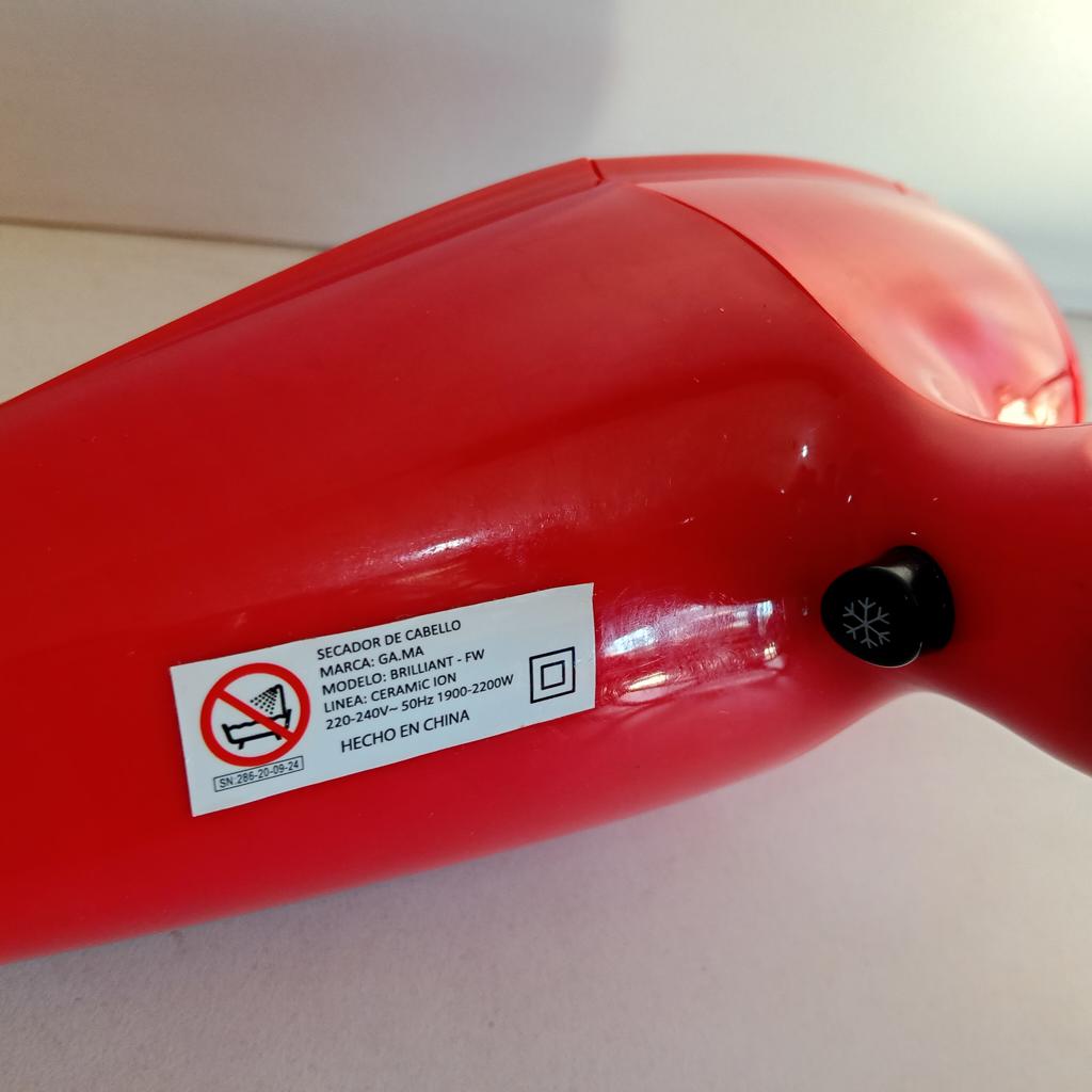 Secador De Pelo Marca Gamma Modelo Brilliant-Fw Usado En Buen Estado Acc 1 Pico