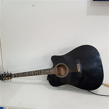 Guitarra Marca Texas Modelo 6.0ibk Usado En Buen Estado Acc Detalle En El Borde