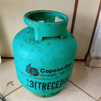Garrafa Cap 13 Kg. Marca Copesagas Usado Con Desgaste Color Verde Acc No Tiene