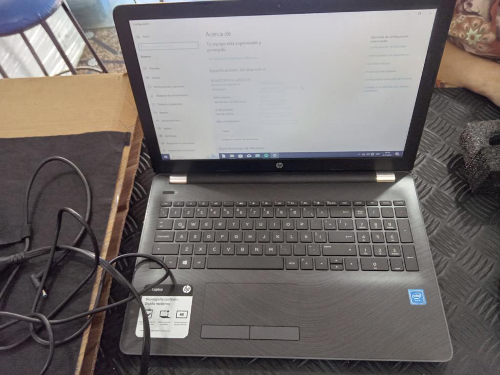Notebook Marca Hp Modelo Rtl8723de Procesador Intel Celeron N 3060 Memoria Ram 4 Gb Disco Duro 465 Gb Generacion No Tiene Acc Teclado Numérico