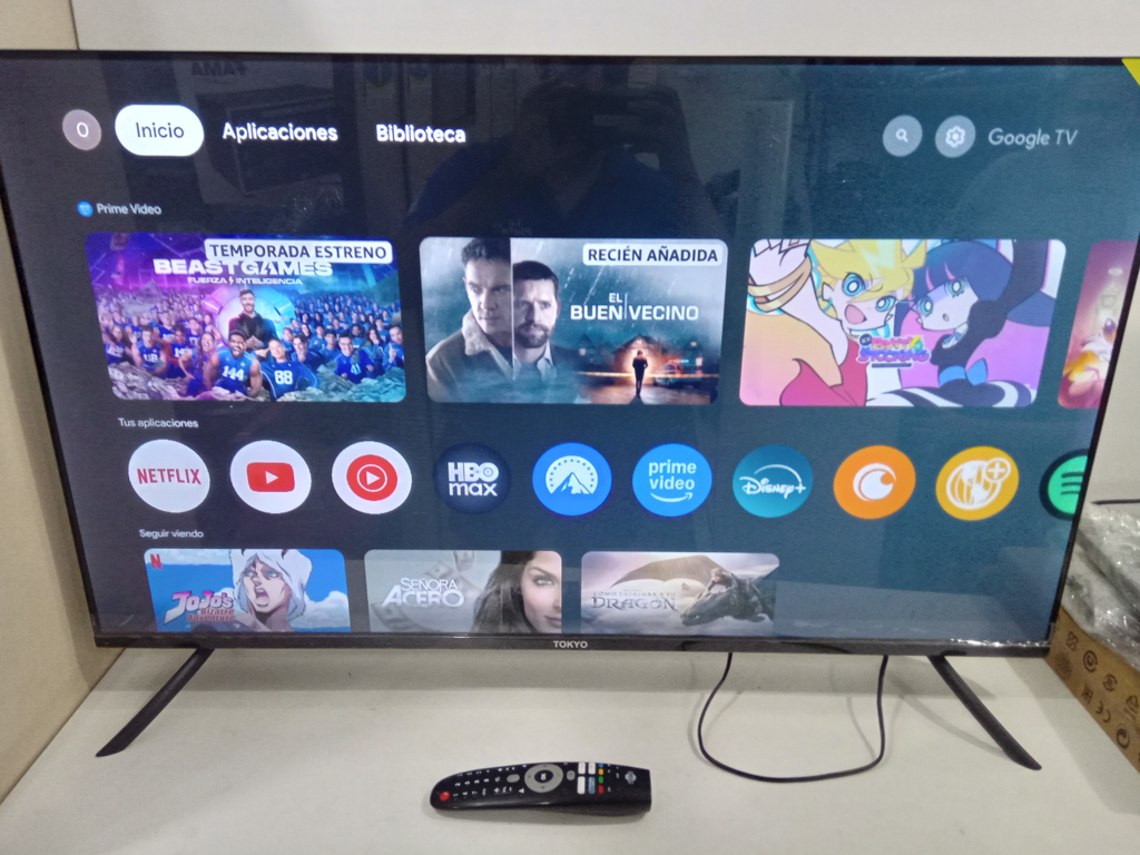 Televisor Led Smart De 43 '' Marca Tokyo Modelo Tvtokff43gtv Con Control Usado En Buen Estado Acc PatitasCable Power