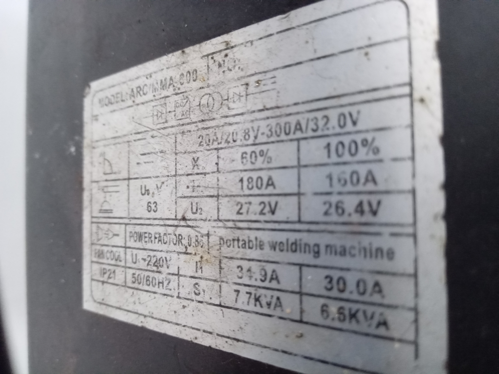Foto 3 de Soldador Marca Dimaq Modelo Mma-300 Usado En Buen Estado Acc Pinza Positivo Y Negativo
