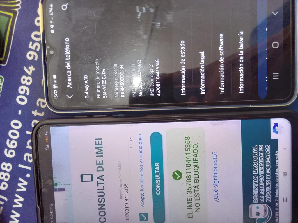 Celular Marca Samsung A10 Modelo Galaxy A10 Memoria Ram 2 Gb Almacenamiento Interno 32 Gb Acc Funda
