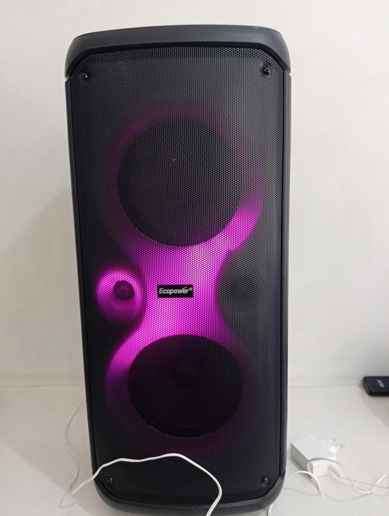 Speaker Potencia Watts No Tiene Marca Ecopower Sin Control Modelo Ep-2225 Sin Caja Acc Cargador Blanco