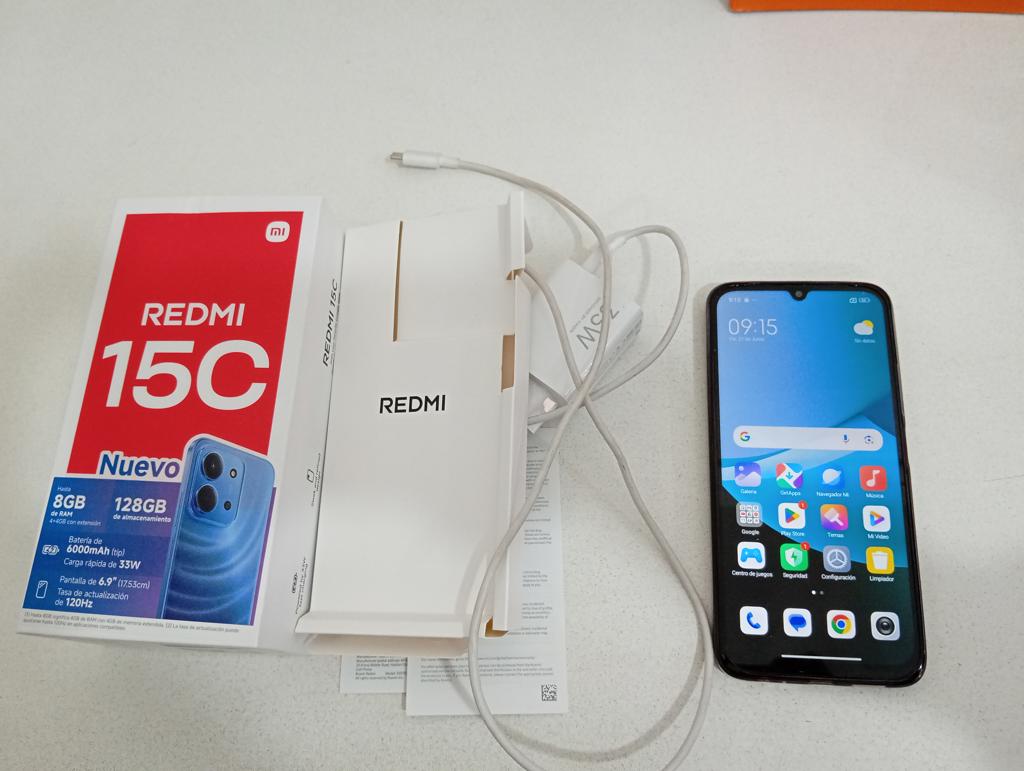 Celular Marca Xiami Modelo Redmi 15c Memoria Ram 8 Gb Almacenamiento Interno 128 Gb Imei 866.501.074.318.262 Acc CajaCargadorManual Funda