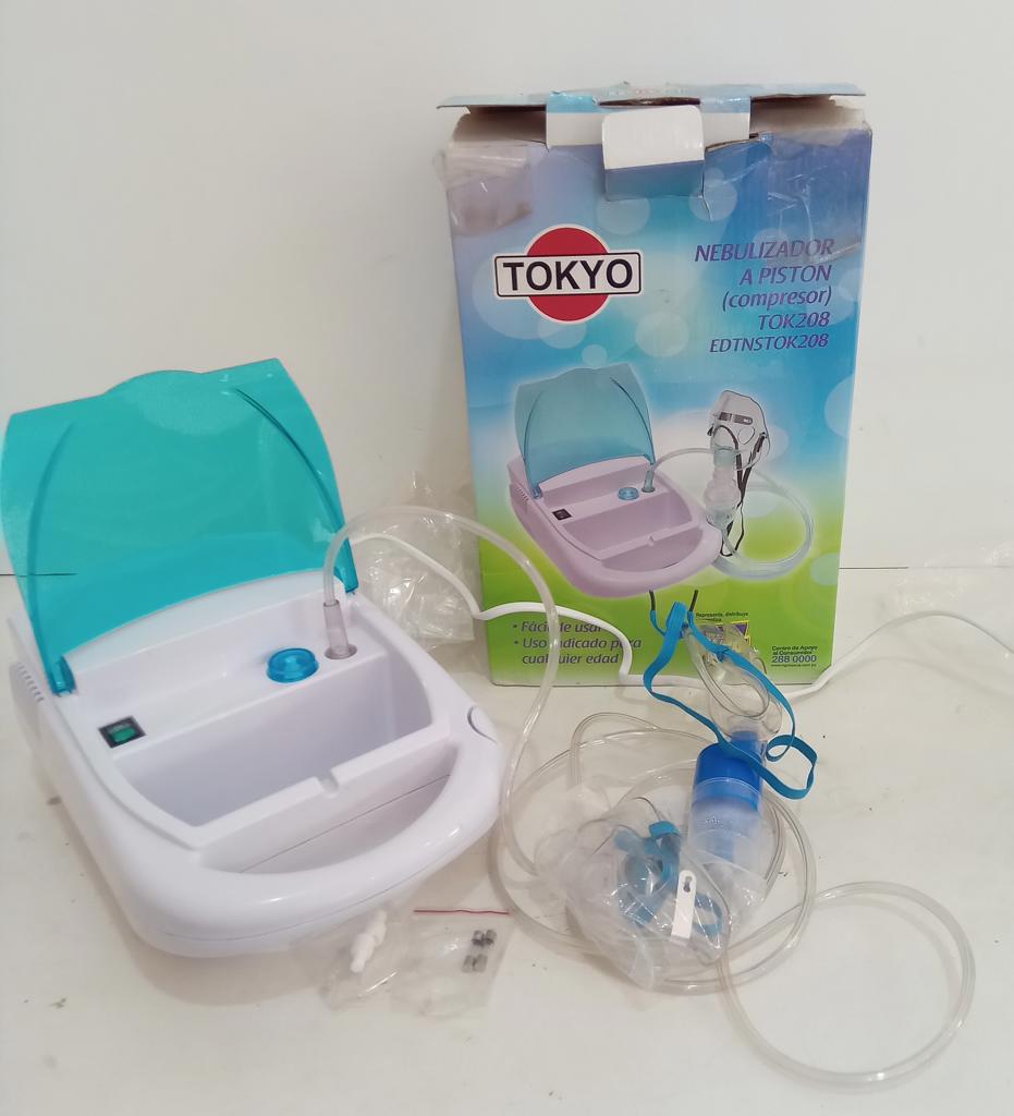 Nebulizador Marca Tokyo Modelo Edtnstok208 Usado En Buen Estado Acc Cin Dos MascarillasMangueraRecipiente Para Remedio