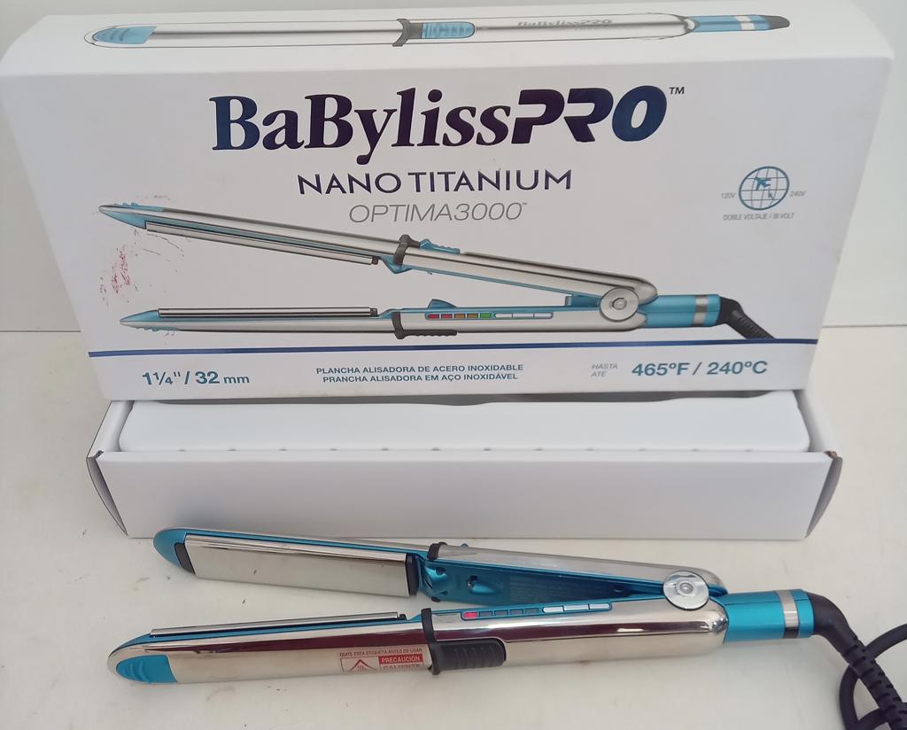 Planchita Para Cabello Marca Babyliss Modelo Bnt3000tuz Usado En Buen Estado Acc Con Regulador