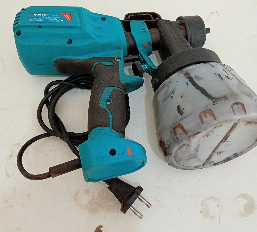 Pulverizador De Pintura Marca Boashi Modelo Bs-95010 Usado En Buen Estado Con Tanque De 1 Lts Acc No Tiene