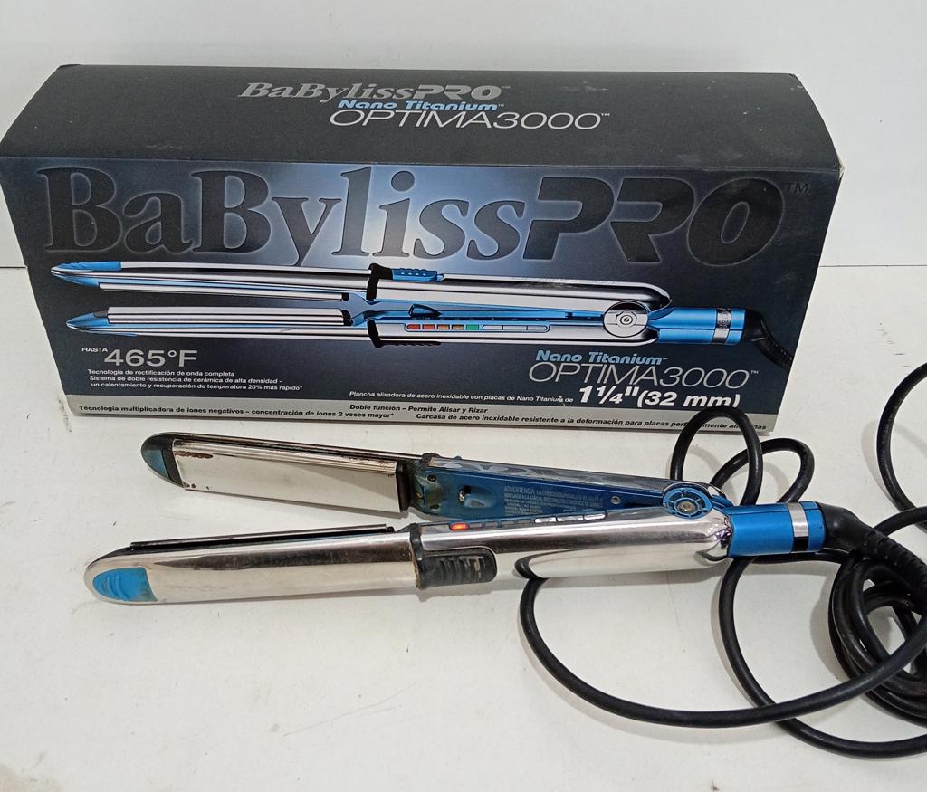 Planchita Para Cabello Marca Babyliss Modelo Babssboootuz Usado Con Desgaste Acc Regulador
