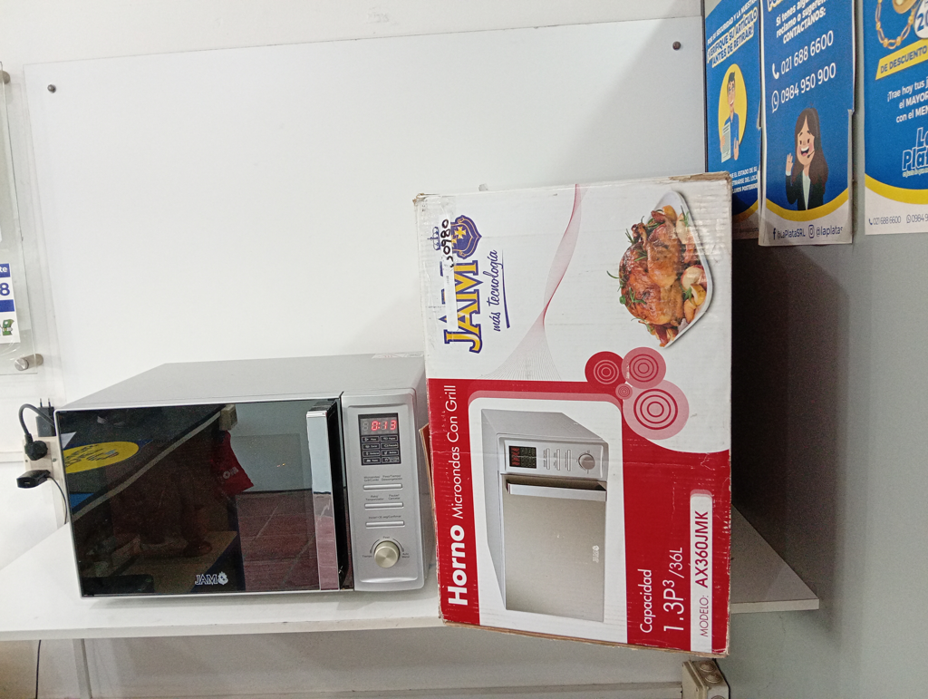 Microondas Marca Jam Modelo Ax360jmk Usado En Buen Estado Acc 1plato Base De Vidrio1parrillaLuz Interna