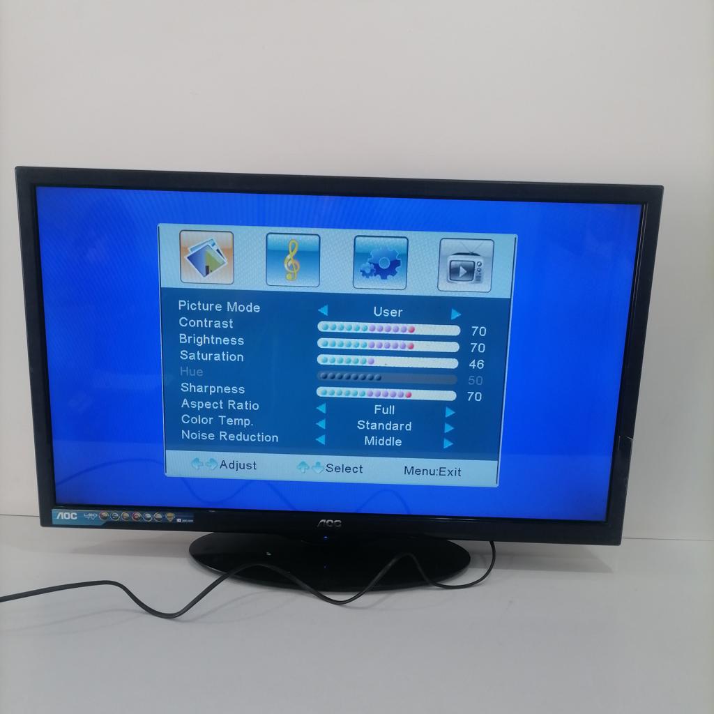 Televisor Led Convencional De 32 '' Marca Aoc Modelo Le32w234dl Usado En Buen Estado Sin Control Sin Caja Acc Pedestal