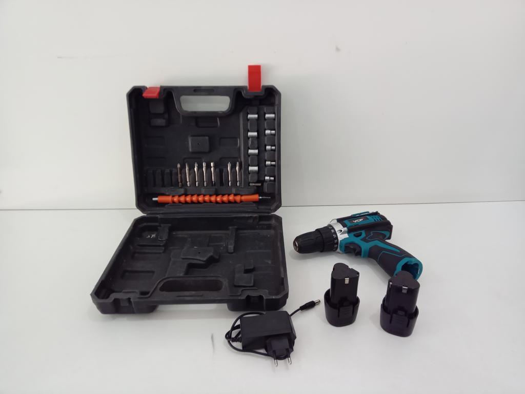 Taladro Marca Vcp Modelo Acc BateriaTubosMechasMaletinCargador