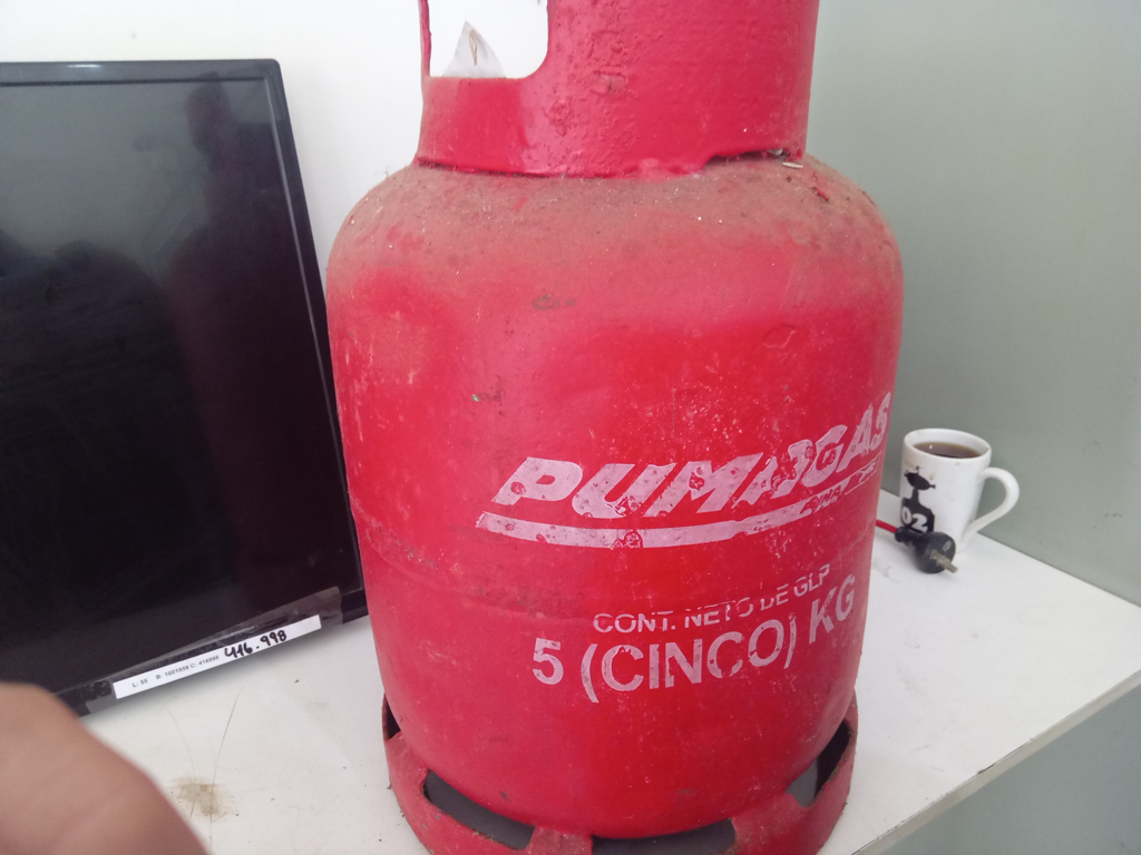 Garrafa Cap 10 Kg. Marca Pumagas Usado En Buen Estado Color Rojo Acc No Tiene