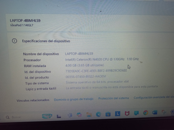 Notebook Marca Acer Modelo Aspire4743 Series Procesador Intel Pentium Memoria Ram 3 Gb Disco Duro 368 Gb Generacion No Tiene Acc Cargador Original